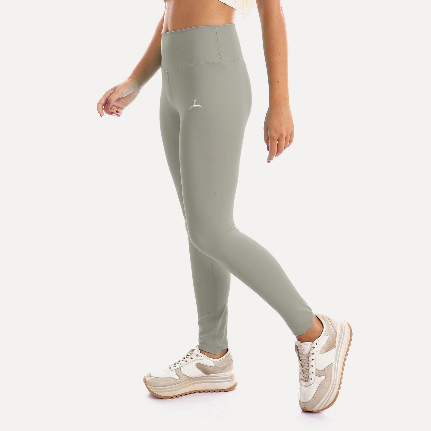 Plain Sportive stretch leggings-grey