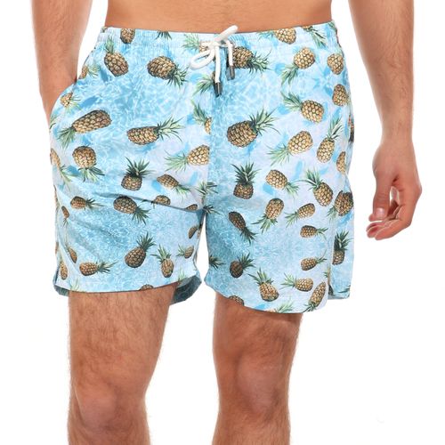 Waterproof Colorful Printed Swimming Shorts- Pineapples