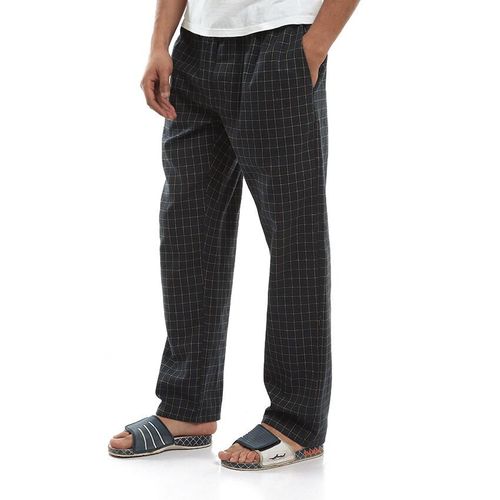Men Home Wear Pajama Pant Navy*Yallow