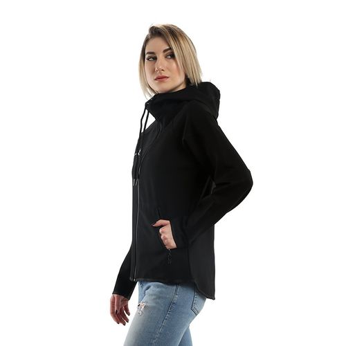Women Smart casual jacket-Black