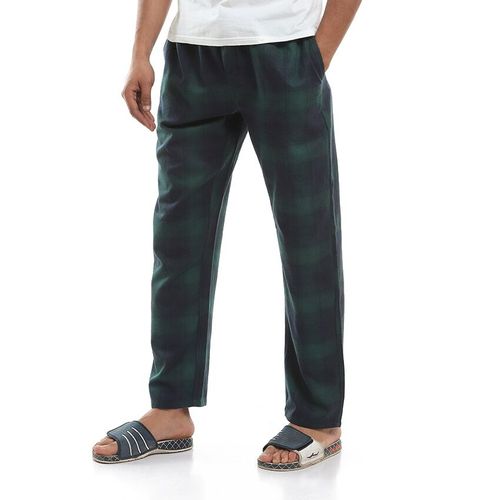 Men Home Wear Pajama Pant Navy Green