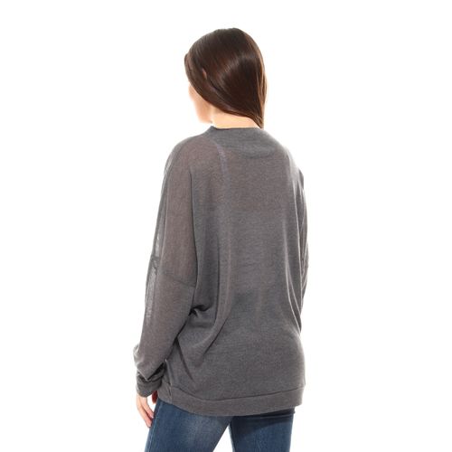 knitted Arabian style aplique sweatshirt-Grey