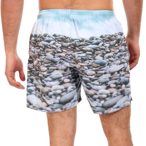 Printed Swimming Shorts - Beach Stones