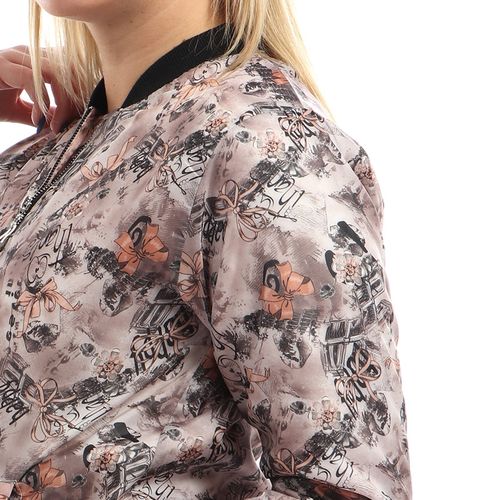 Women Casual Butterfly Printed Jacket