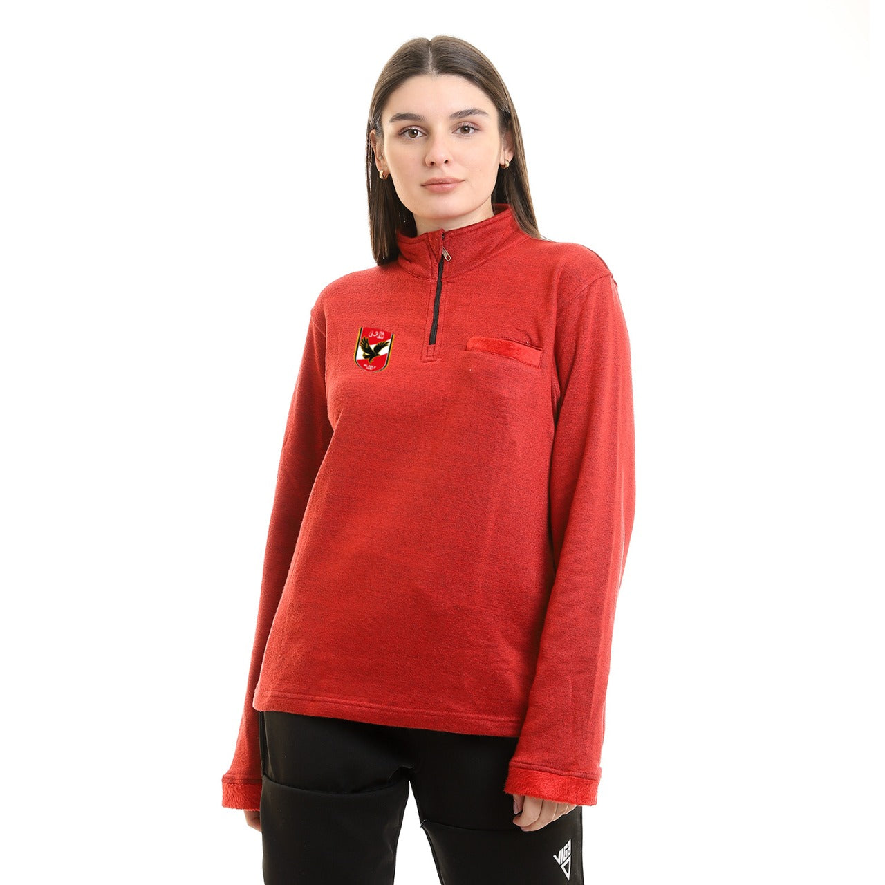 Al-Ahly Unisex Cotton Pullover Hoodie Red
