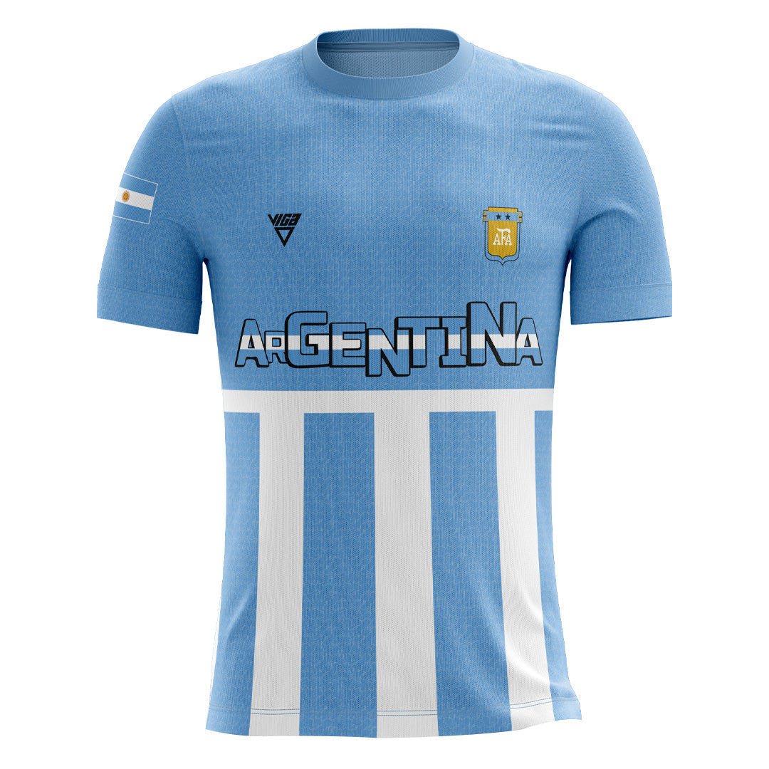 Argentina Viga soccer jersey ( add your name )