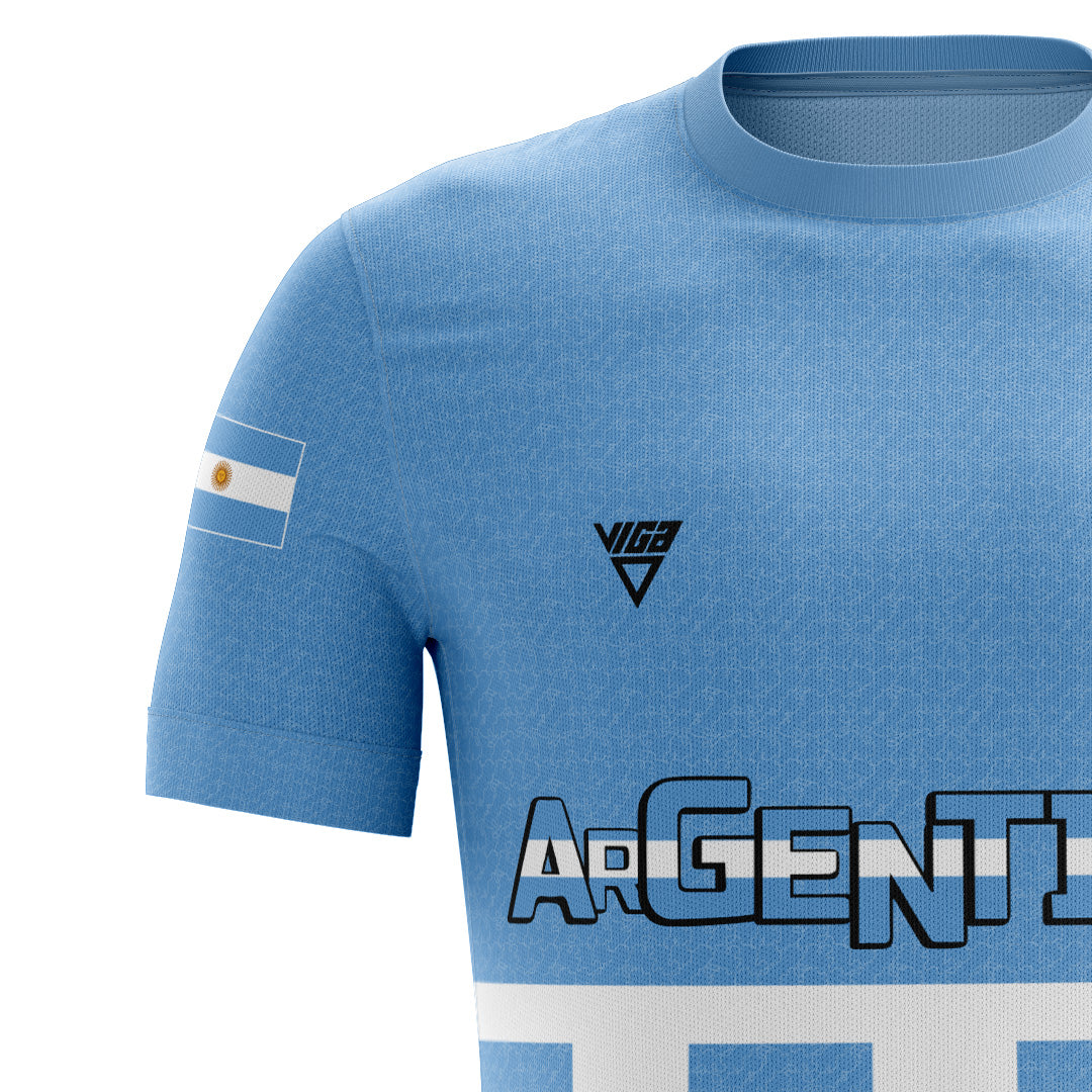 Argentina Viga soccer jersey ( add your name )