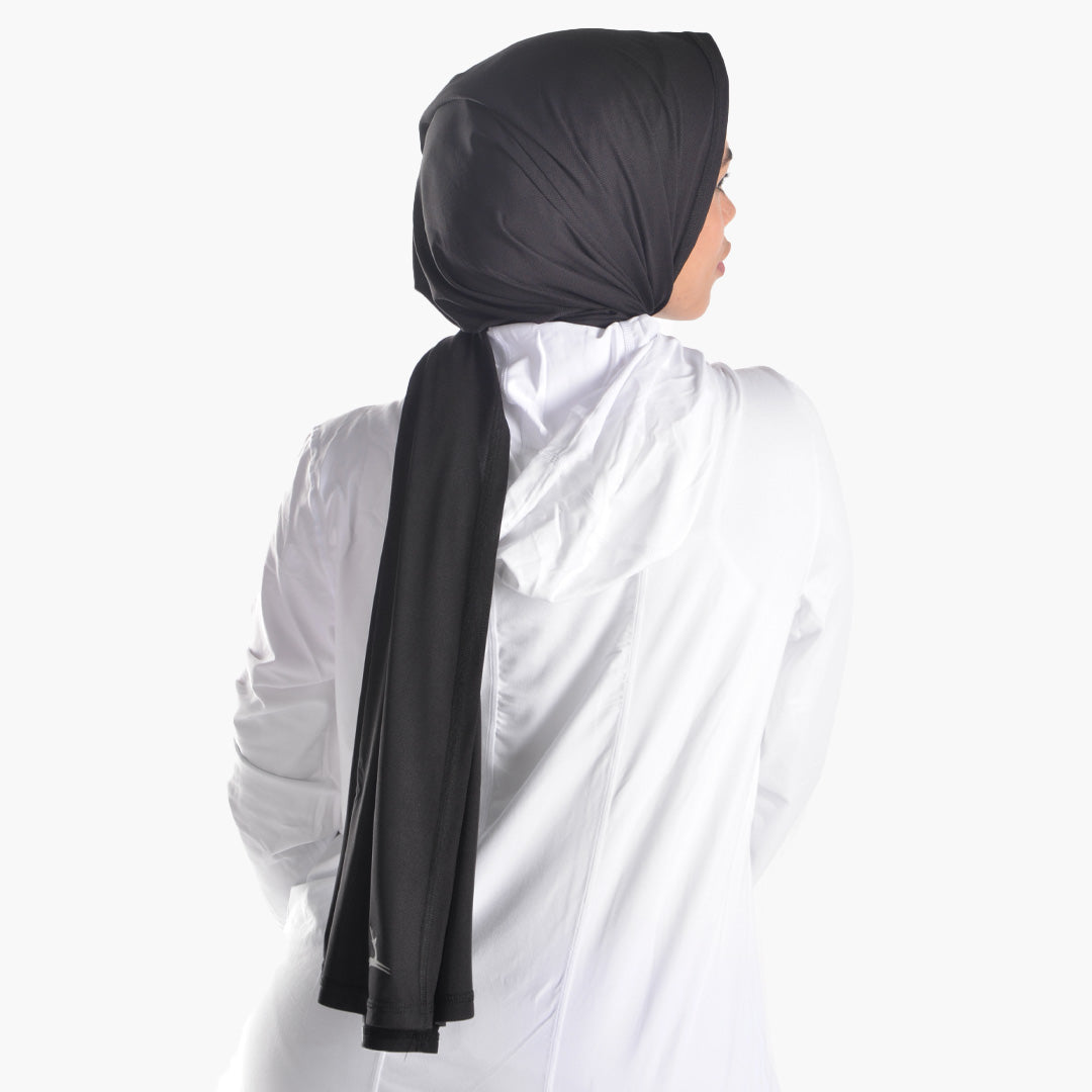 Doe dri-fit sports hijab scarf - Black
