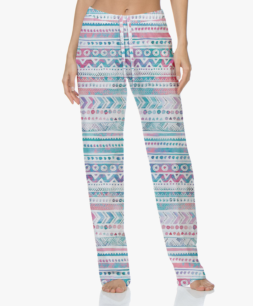 Women Comfy Printed Pajama Pants-Geometric