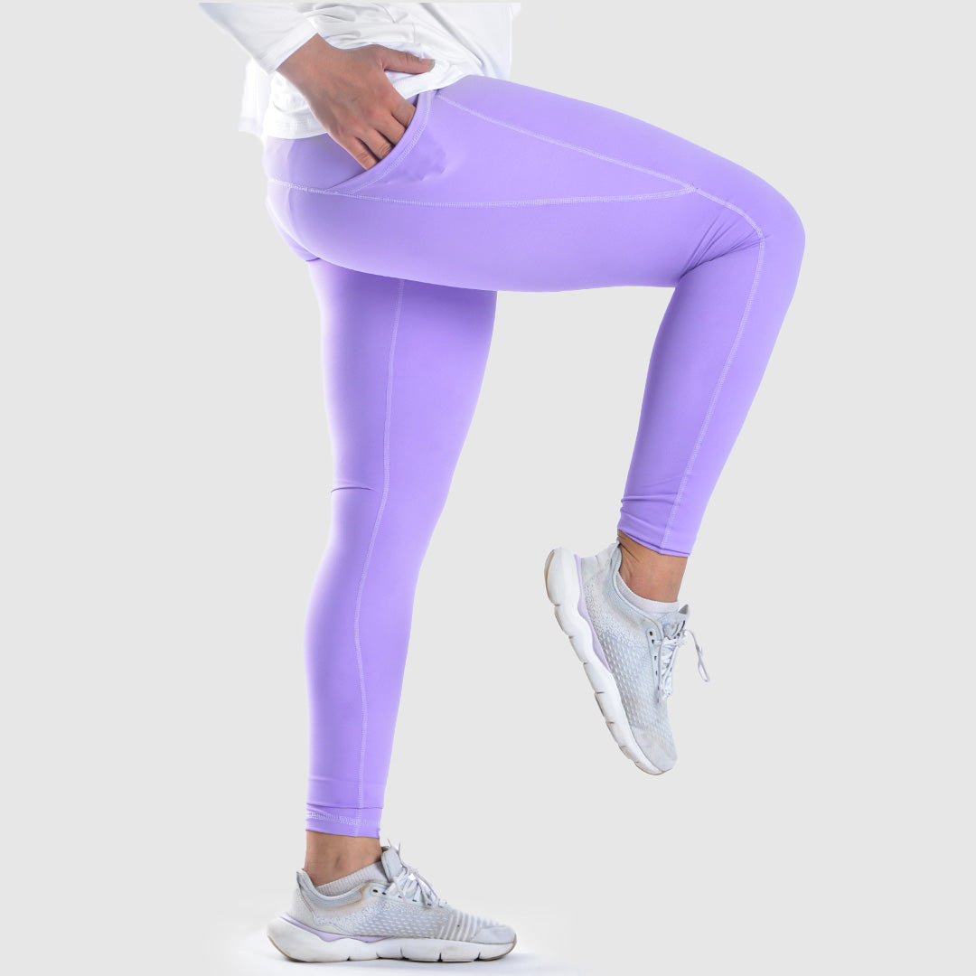 Doe side pocket elevate leggings- Lavender