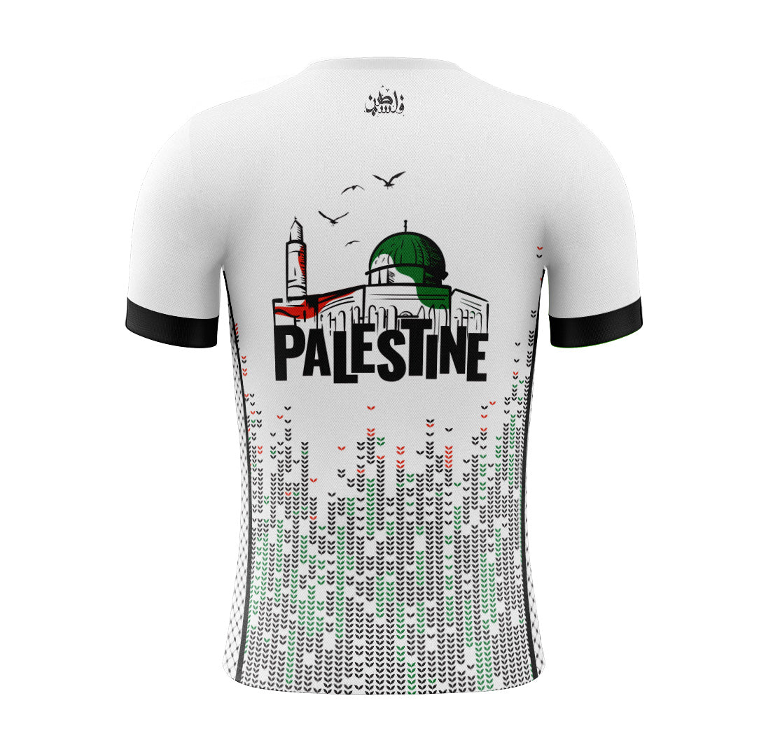 Maillot FC Palestina 2024-25 – Version Joueur – Blanc – Manches Courtes