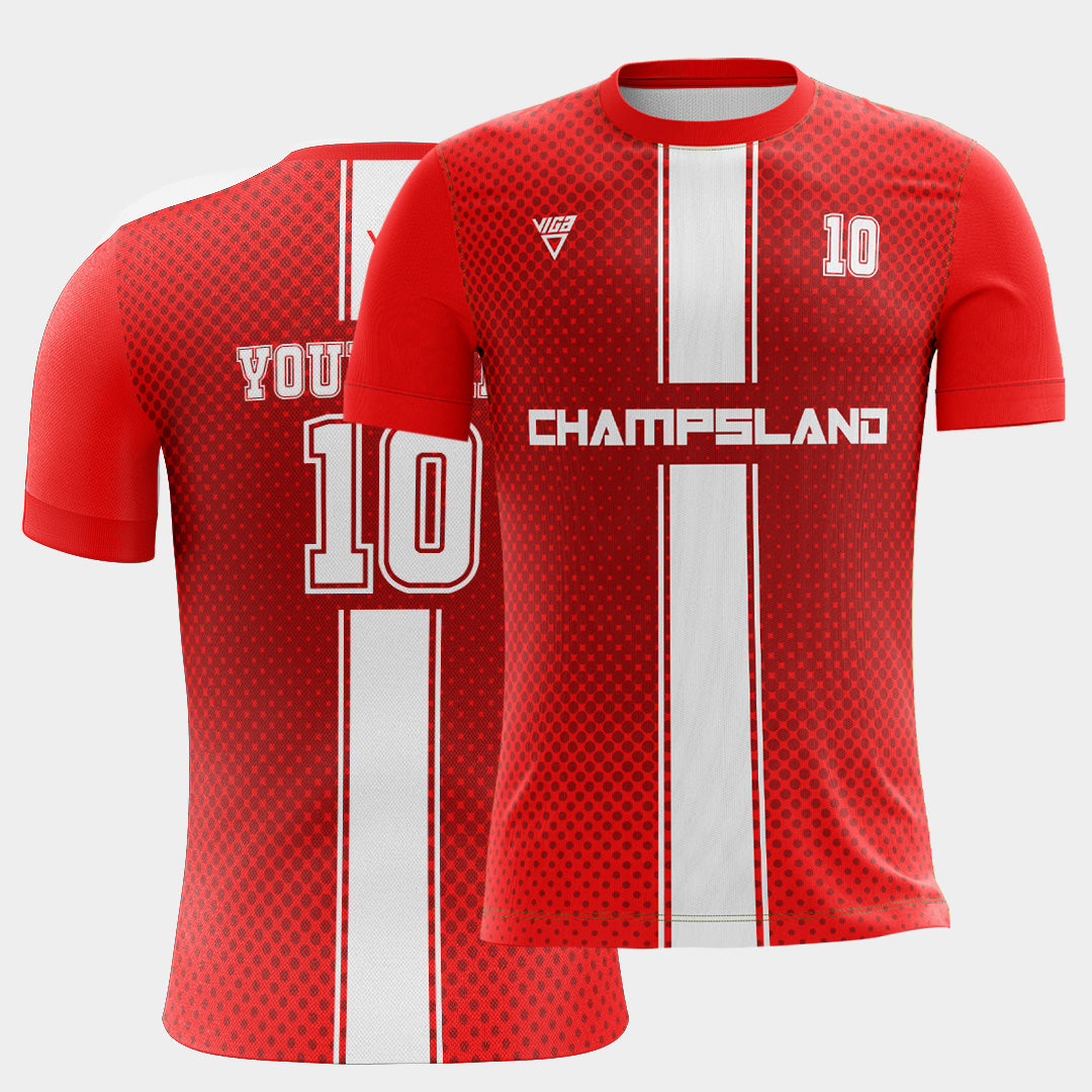 Viga Red Dots soccer jersey ( add your name )