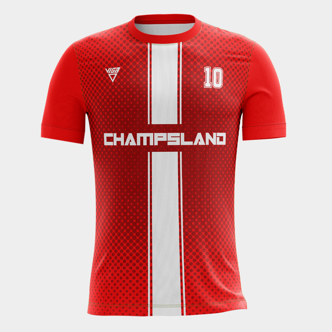 Viga Red Dots soccer jersey ( add your name )