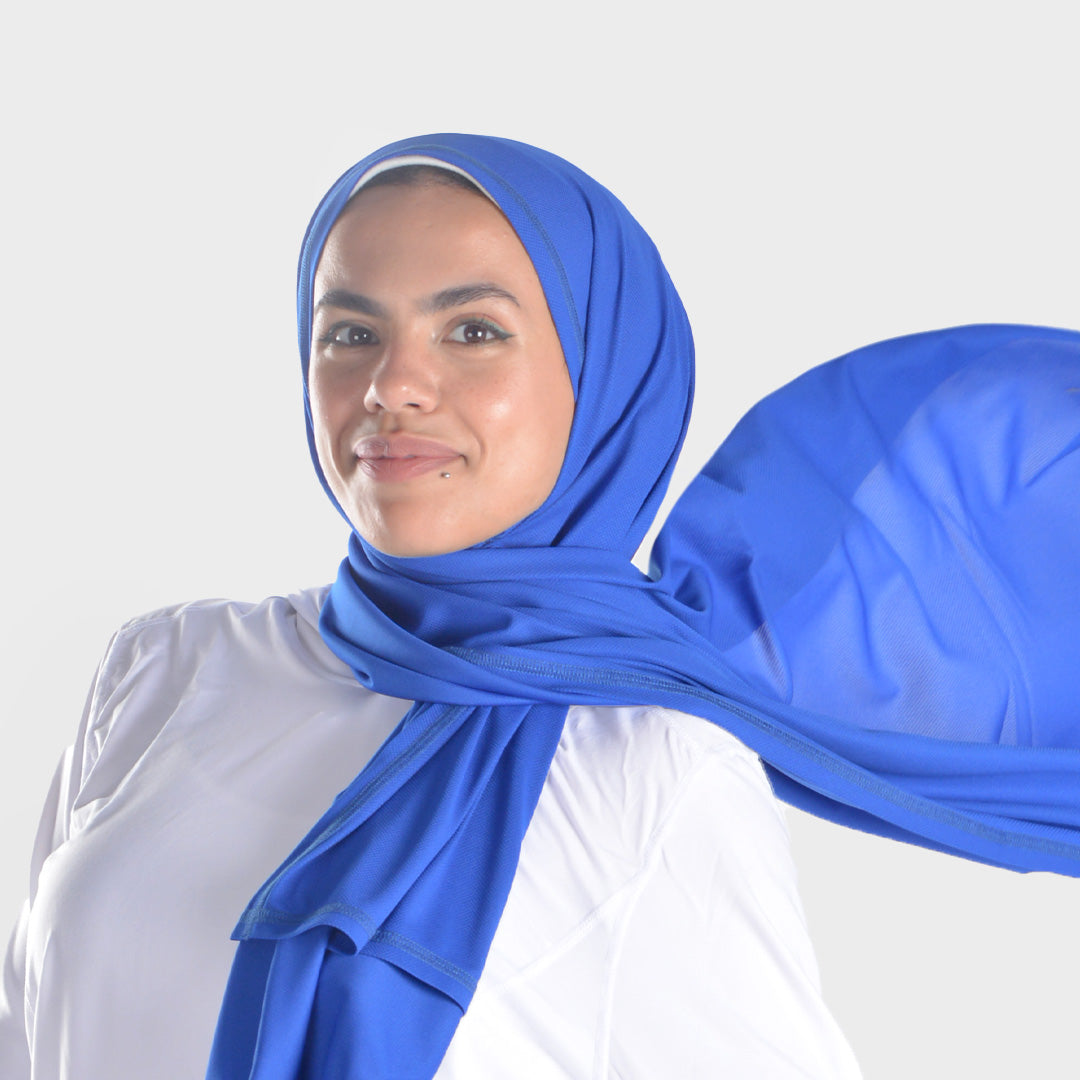 Doe dri-fit sports hijab scarf - Royal Blue
