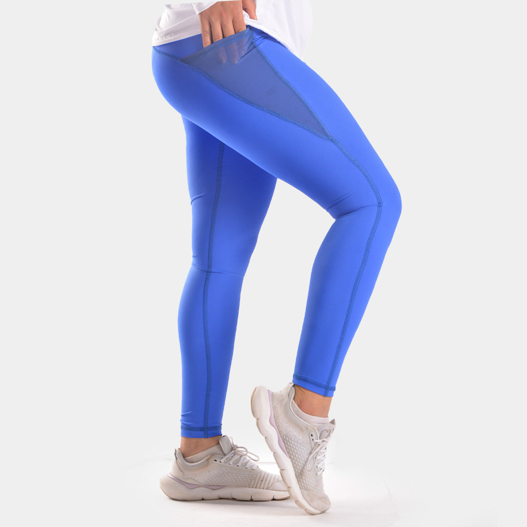 Doe side pocket elevate leggings- Royal Blue