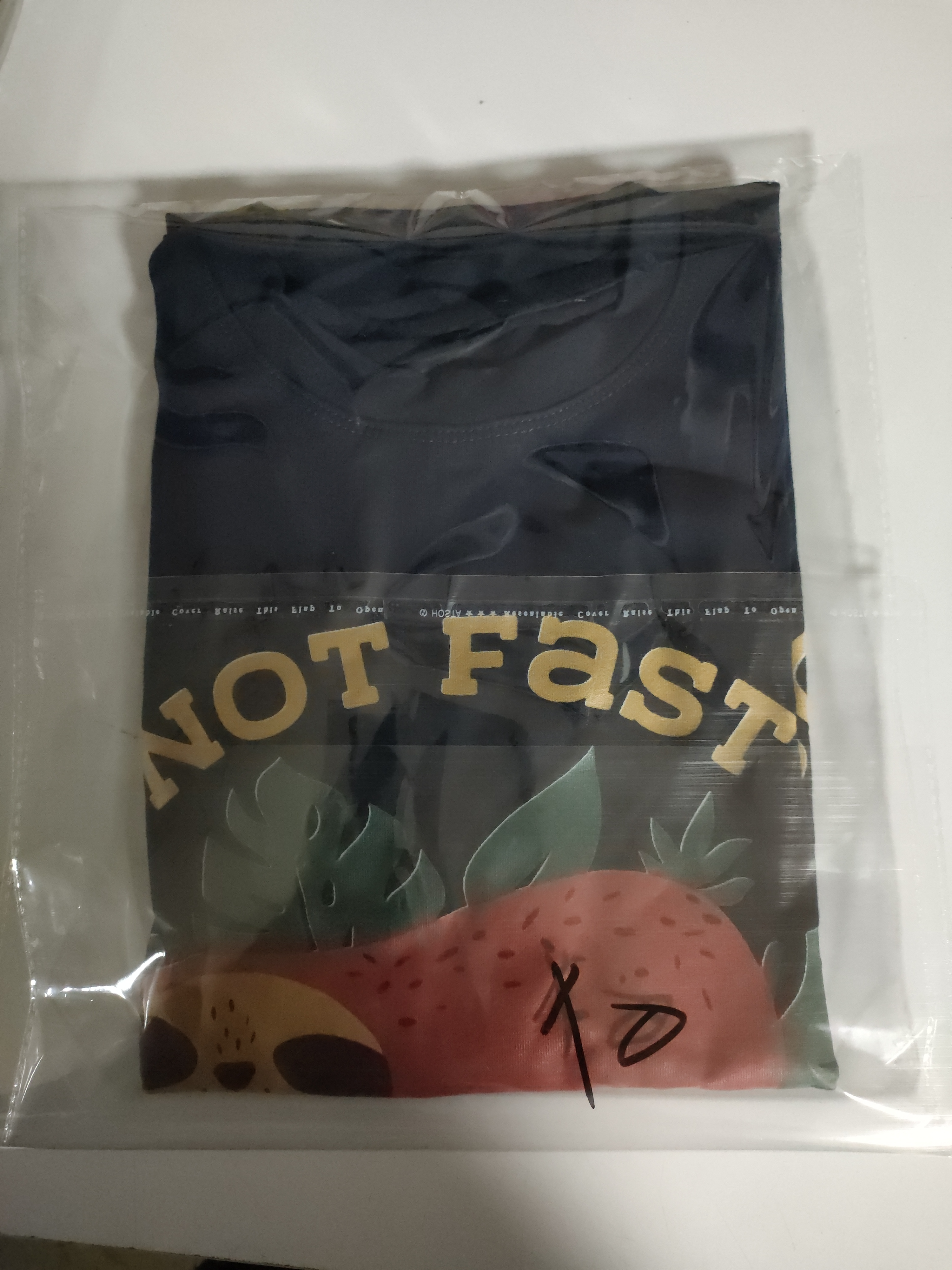 Kids Printed Cotton T-shirt 'Not Fast Not Furious'