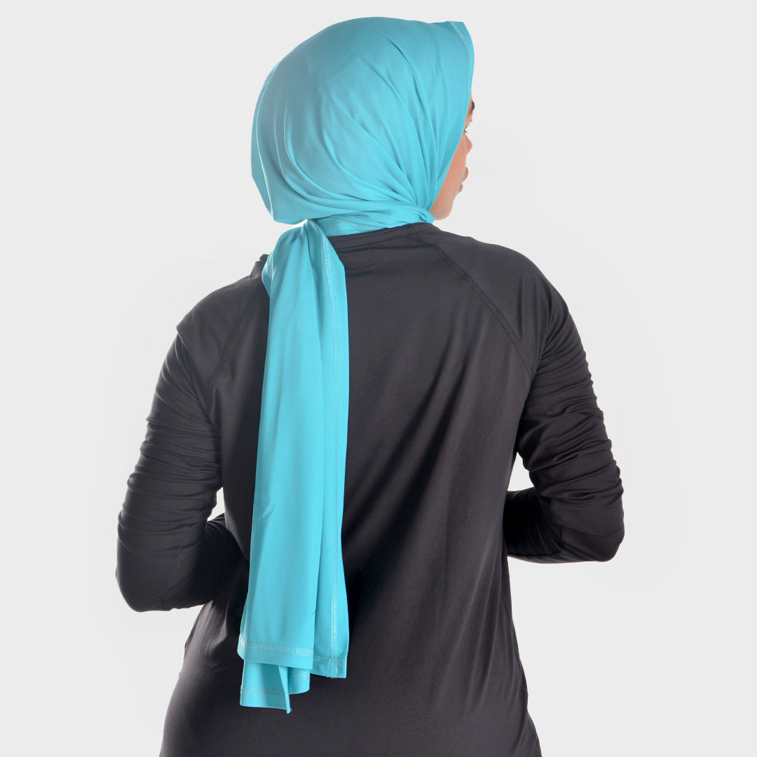 Doe dri-fit sports hijab scarf - Sky Blue