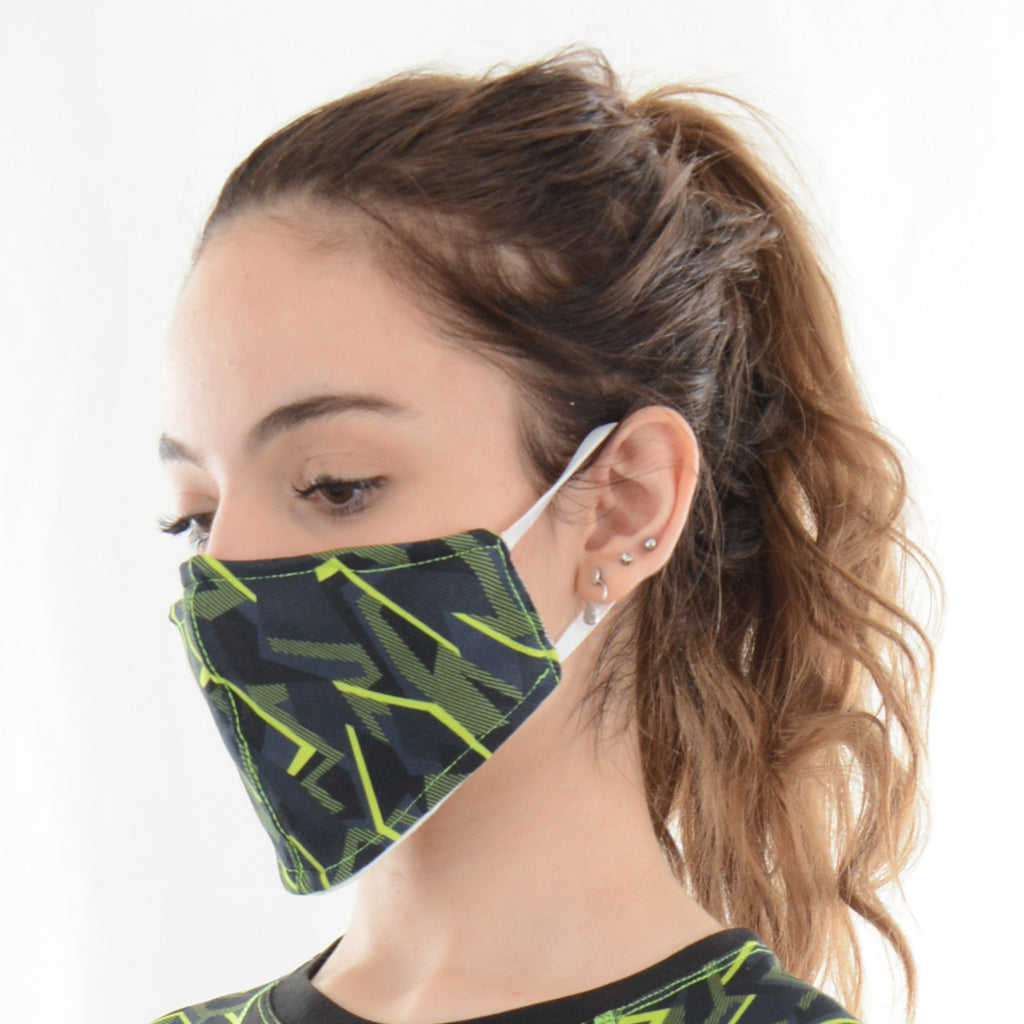 Dust proof printed mask - Black - Champsland