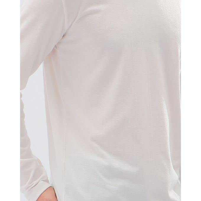 New Doe Men Long Sleeve V-Neck T-Shirt White - Champsland