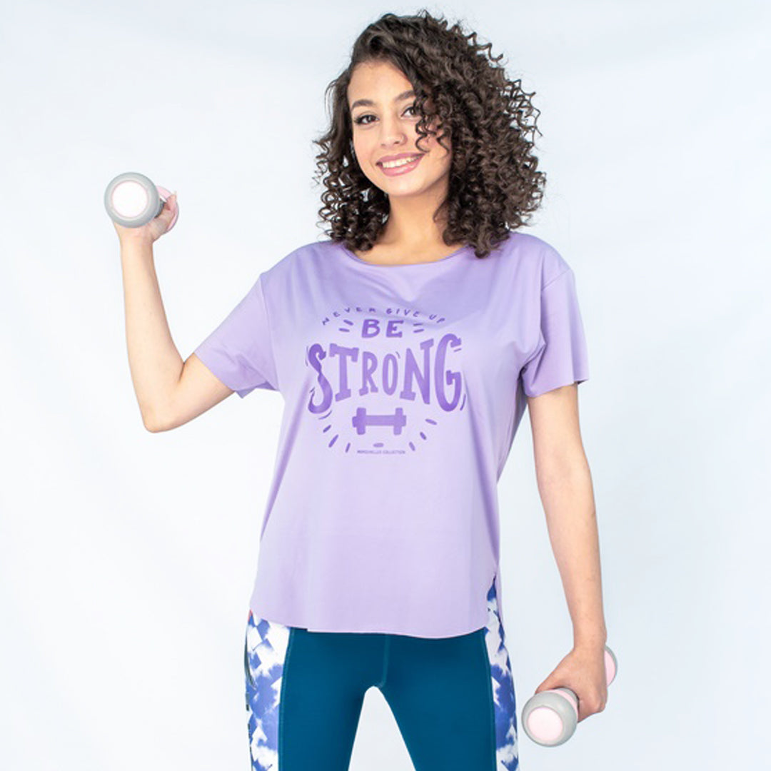"Be Strong" short sleeved dry-fit t-shirt - Champsland