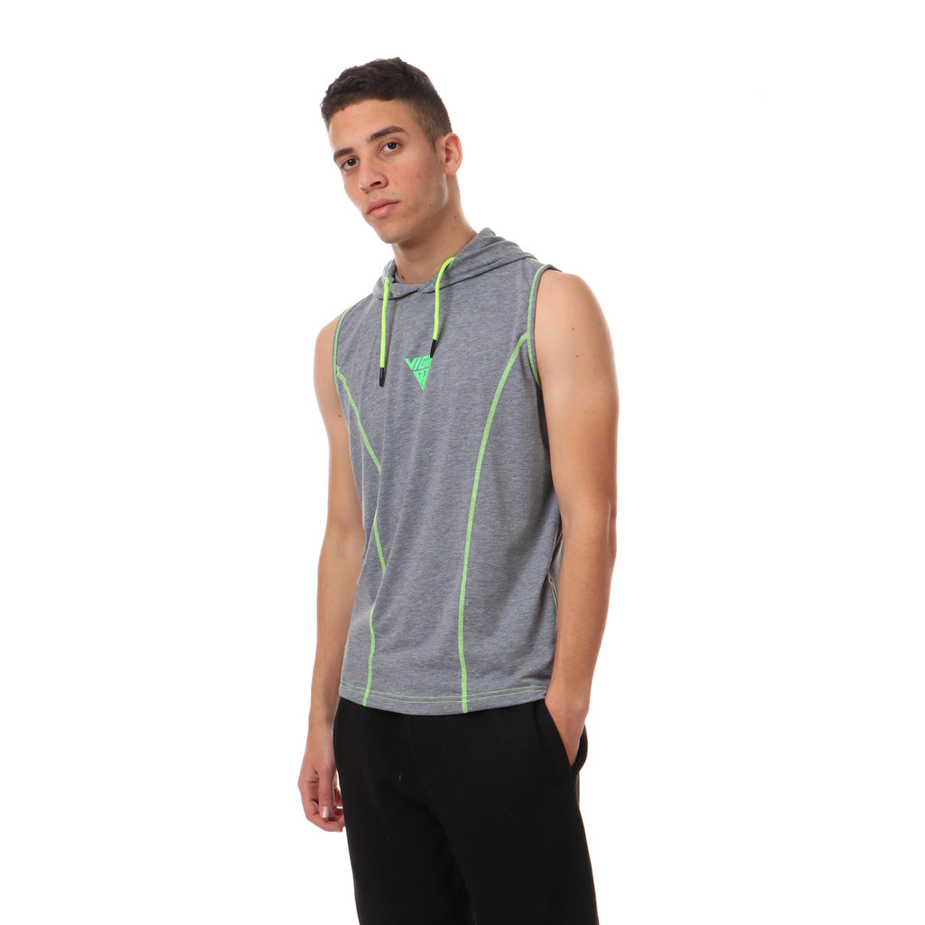 Viga contrast sleeveless hoodie - 5 colors - Champsland