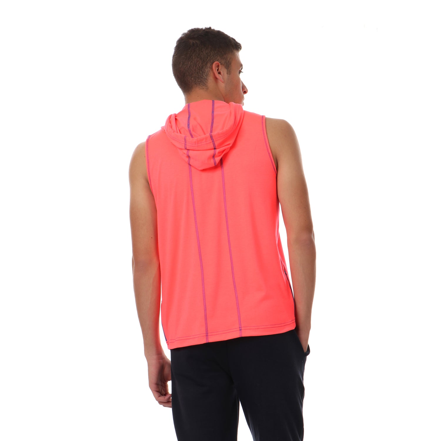 Viga contrast sleeveless hoodie - 5 colors - Champsland
