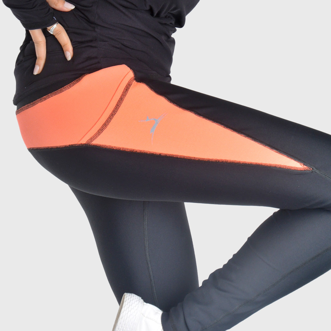 Veronica Campbell side pocket leggings black - Champsland